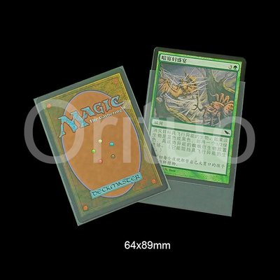 Pokemon Mtg İç Kart Kılıfları Şeffaf Pp Üstten Yükleme Hassas Boyut