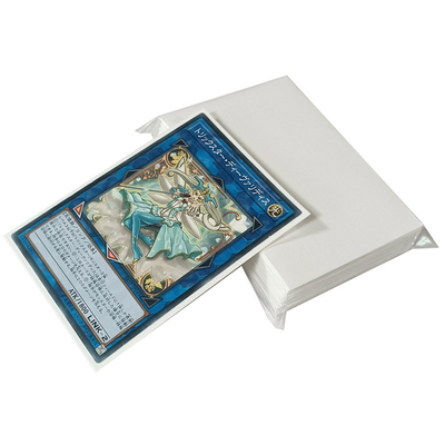Özel Standart Boyut YGO 62x89mm Masa Oyunu Kılıfları Plastik Kart Kılıfları Beyaz Doku