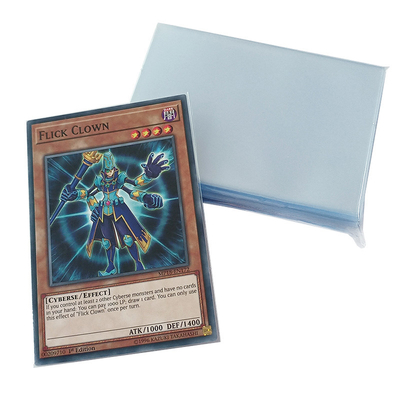60x87mm Yugioh İç Kılıflar Yumuşak Dayanıklı Su Geçirmez Şeffaf Kart Kılıfları