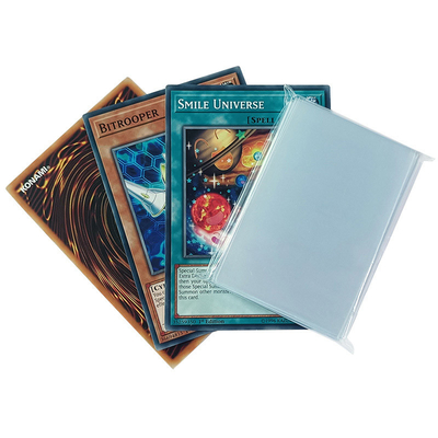 Özel Temizle Ticaret Kartı Kılıfları 44x67mm Mini Amerikan Prime Board Oyun Kılıfları