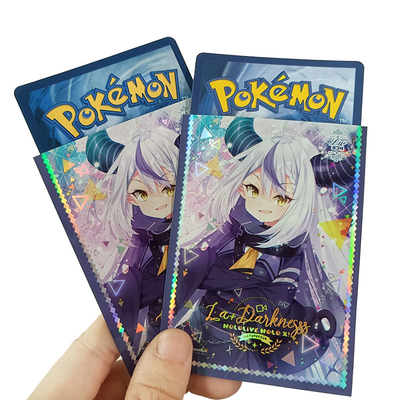 MTG, POKEMON, WS Vb Sanatsal Baskı Ticaret Kartı Kılıfı için Hologrpahic Baskılı Kart Kılıfları