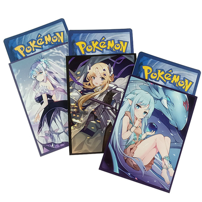 Özel Baskılı Sanat Kartı Kollu Oyun Pokemon Yugioh MTG Sihirli Kart Standart Küçük Boy Mevcut Özel Made