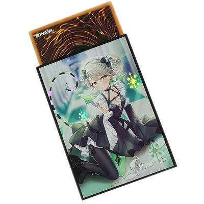Sıcak Satış Yugioh Ticaret Kartı Kollu 62x89mm Sanat Baskılı Anime Kart Kollu MTG Özel Plastik Kart Kollu